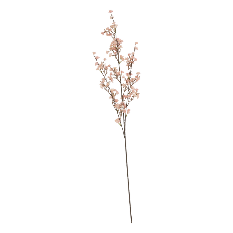 Blomme gren med lyserøde blomster 100 cm