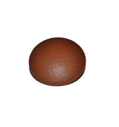 Knapper læder brun - cognac - 30 mm