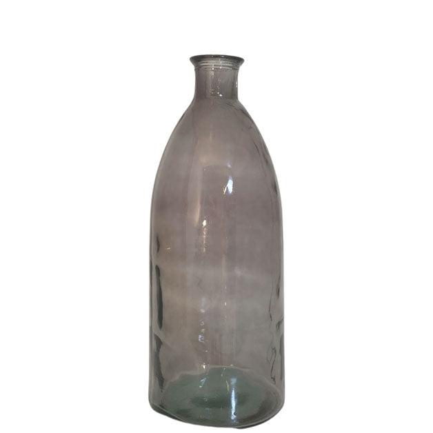 Vase i genbrugsglas H61 cm - Grå