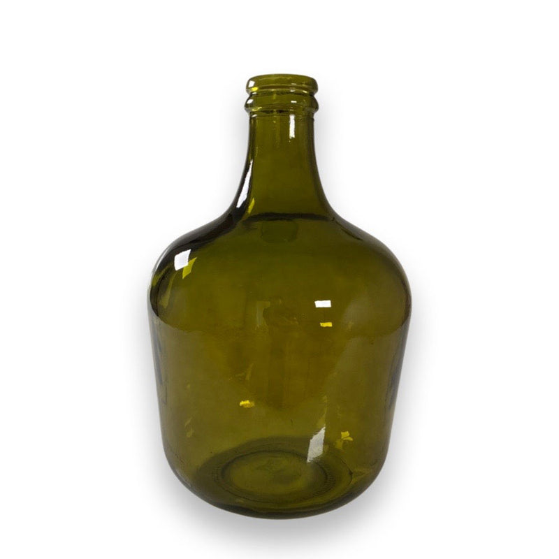 Vase i genbrugsglas H42 cm - Mosgrøn