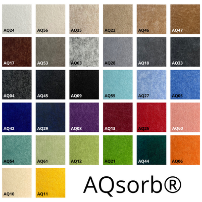 AQsorb® akustikplade 9mm - 60x60 cm