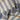 Plaid med striber - Lys Royal/Natur