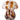 Mushy lampe H16cm - Hvid/brun