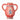 Rød Odine vase - Bloomingville