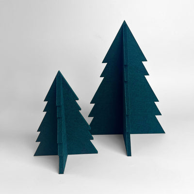 Filt juletræer - Bæredygtig - Flere størrelser og farver