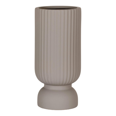 Vase i keramik H25,5 cm - Grå