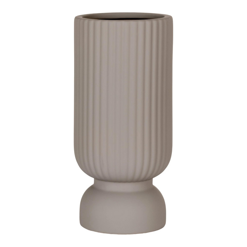 Vase i keramik H25,5 cm - Grå