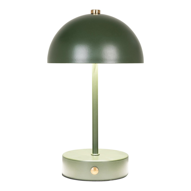 Grøn LED Bordlampe - Genopladelig