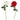 Rose stilk H64cm - Kunstig - Flere farver