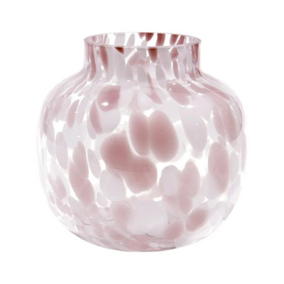 Glas vase med pletter H19 cm - Flere farver