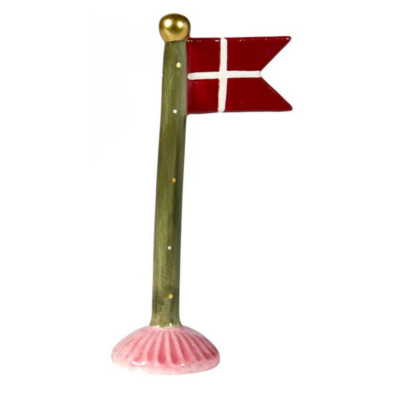 Keramik Flagstænger H19 cm - Flere farver