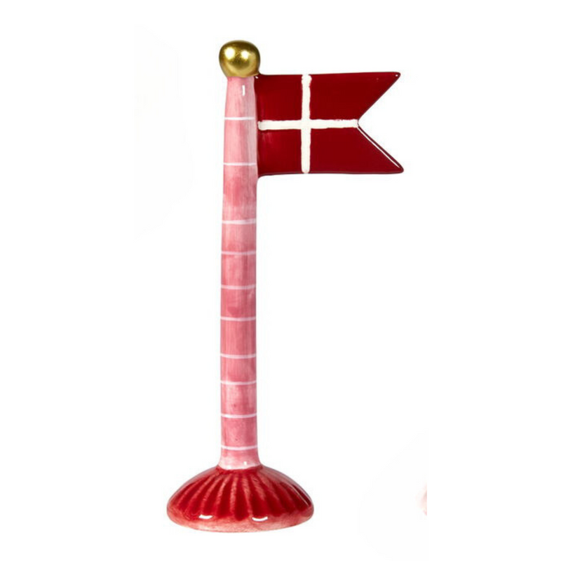 Keramik Flagstænger H19 cm - Flere farver