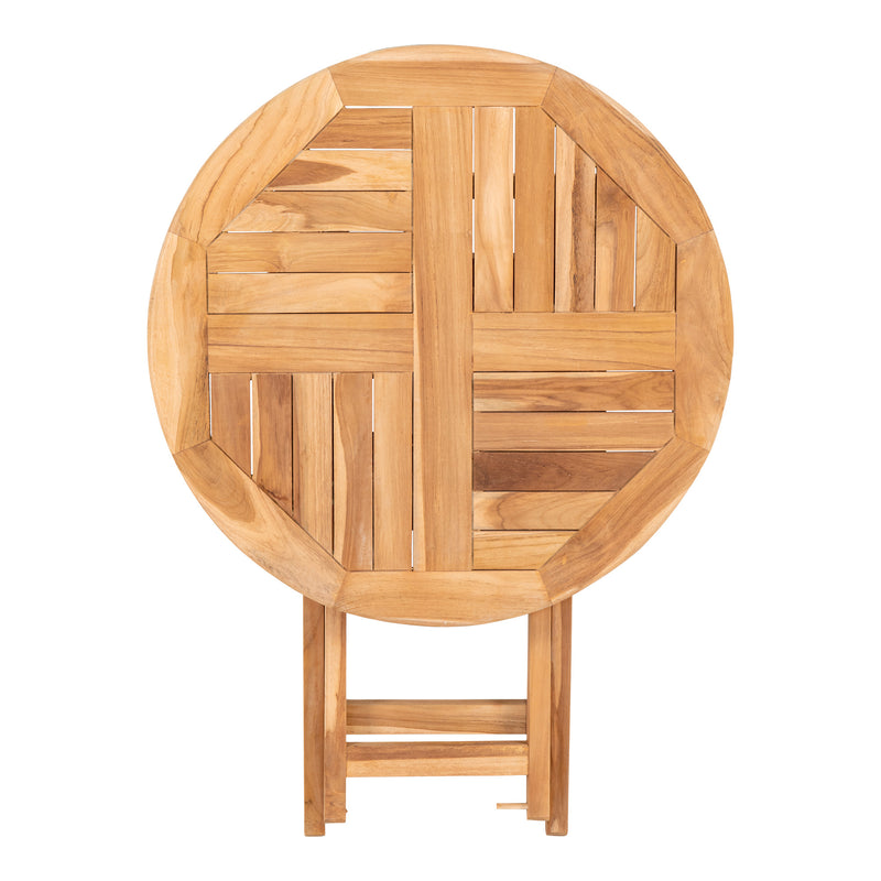Teak spisebord Ø70