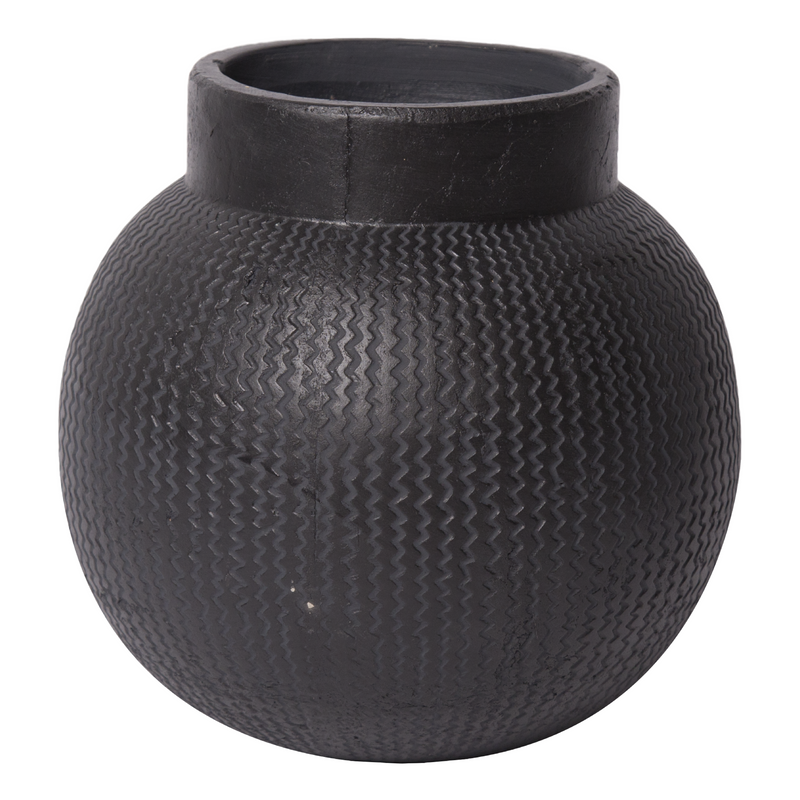 rør Turist Fedt Keramik krukke, sort - Flere størrelser | Se vores udvalg af krukker –  Livingbykolster ApS