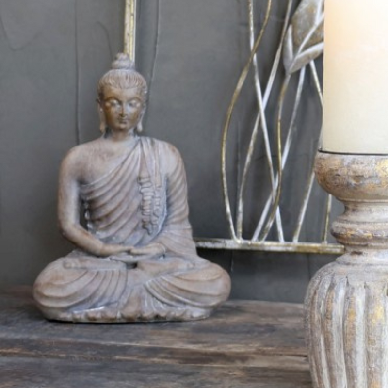 Buddha siddende H22 cm