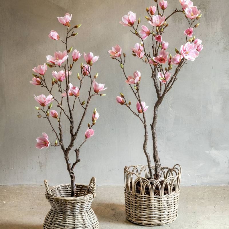 Kunstig magnoliatræ i potte, 120 cm