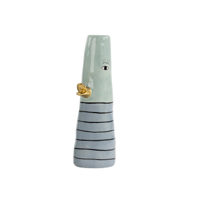 Vase And - 2 varianter - Blue/aqua H16 cm