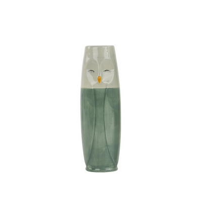 Vase Ugle - 2 varianter - Green  H17 cm