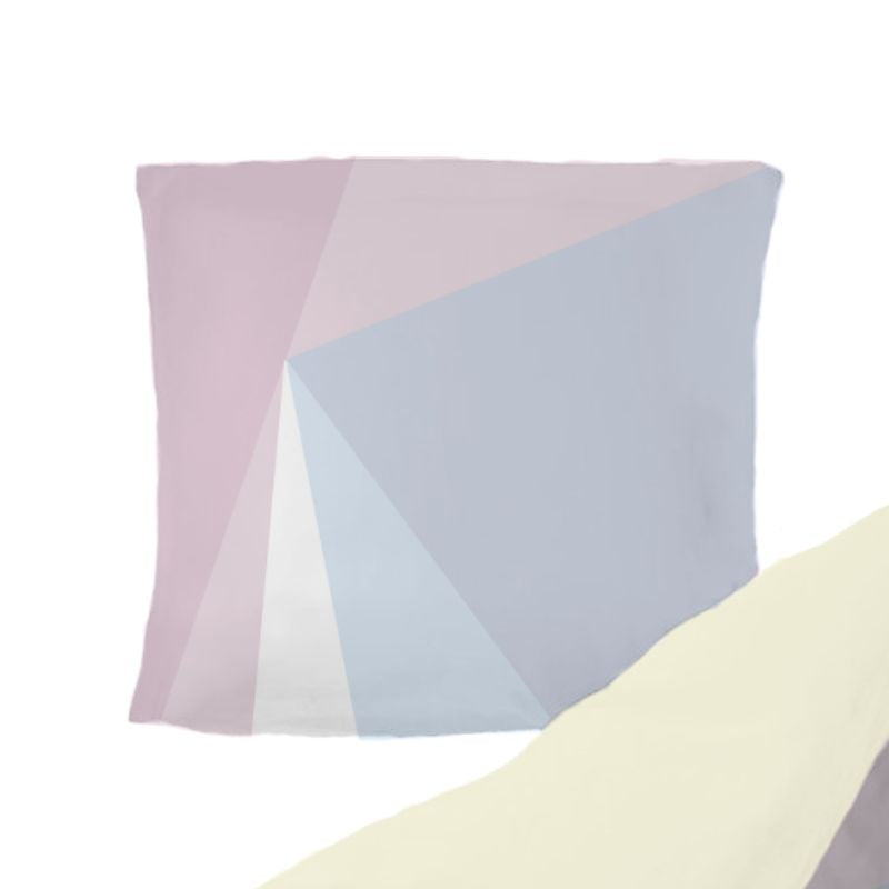 PYTT Pink Triangles pudebetræk i bomuldssatin - 60x50 cm
