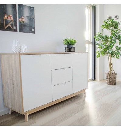 Skænk hvid/natur eller sort